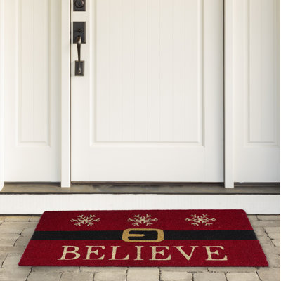 Taravello Non-Slip Striped Christmas Doormat