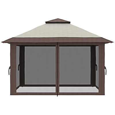 Pavillon de jardin avec moustiquaire Outsunny 