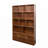 70.87" Tall Bookshelf with 10 Cubes and 3 Doors, 4-Tier Bookshelf, Open Shelf Bookcase with Cabinet