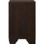 2 Table de chevet rectangulaire en cuivre foncé, forme classique pour meubles de chambre à coucher et décor de conception de construction, cadre grain de bois riche
