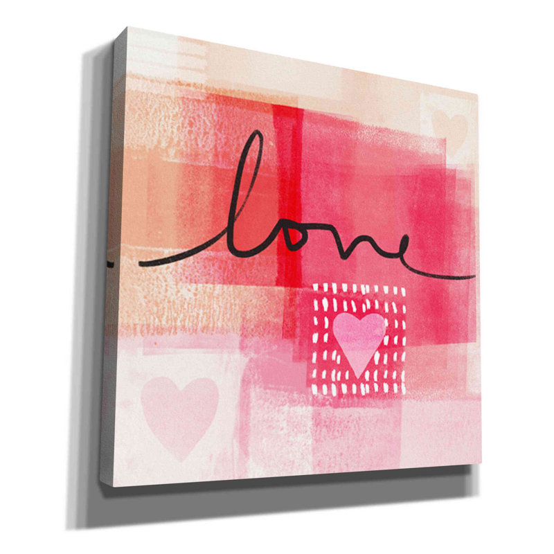 " Love I " by Linda Woods, 12" H x 12" W x 0.75" D