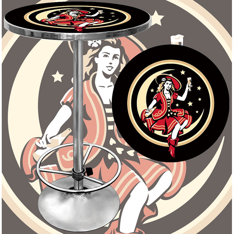 Table de pub rétro pour la petite fille miller de la lune