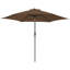 2.5M Garden Parasol Outdoor Patio Tilting Umbrella Crank Handle with Base-117708194