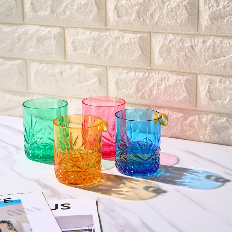 Clite 11oz. Acrylic Whiskey Glass Set