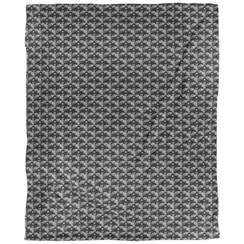 Housse de couette simple Katelyn Elizabeth, Polyester brossé, Housse de couette pour très grand lit, Noir / gris fumé