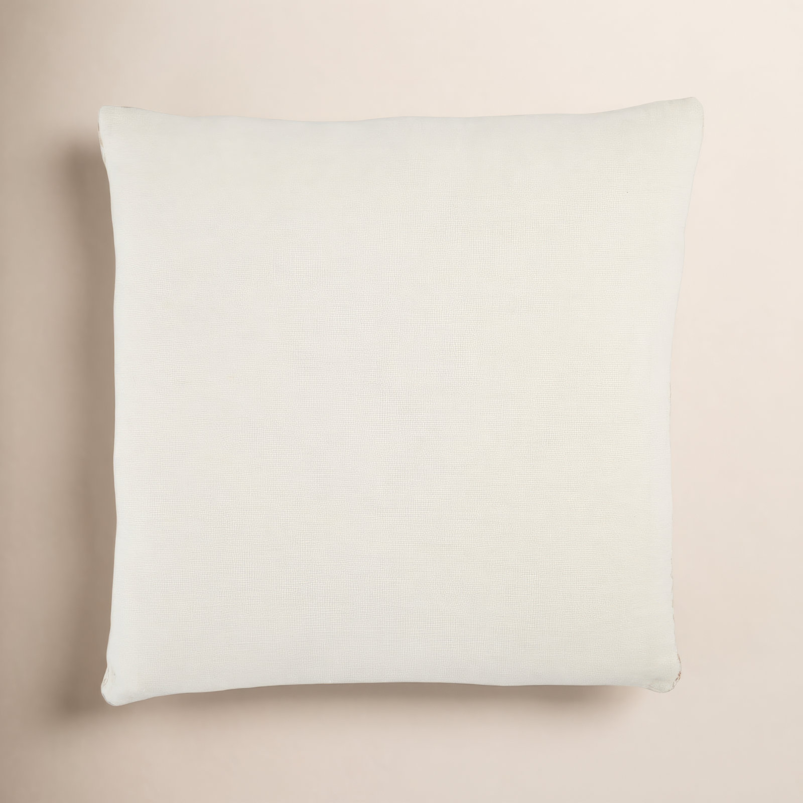 Griffin Linen Throw Pillow, Ivory/Blush, No Fill