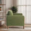 Chaise d'appoint rembourrée 35,48 po avec pieds en bois -1310266422