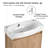  Khyla 23'' Free standing Single Bathroom Vanity With Ceramic Vanity Top-1312052652
