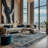 Machine Washable Gray Area Rug-1876339579