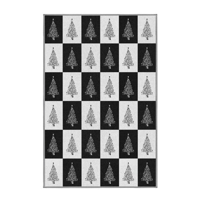 Tapis de noël zone noire