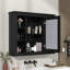 Armoire de rangement murale de salle de bain 35 po x 28 po, armoire à pharmacie, armoire murale moderne avec miroir, armoire à miroir avec 6 tablettes ouvertes (meuble-lavabo non inclus)