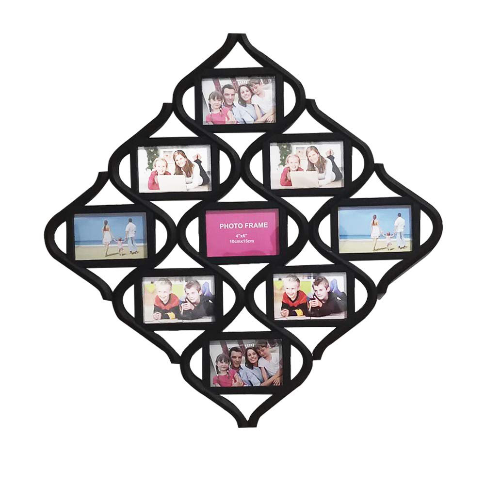 Hokku Designs 4X6 Wall Photo Frame Collage - Diamond Shaped Wall ...