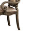 Chaise avec accoudoirs touffetée (ensemble de 2)