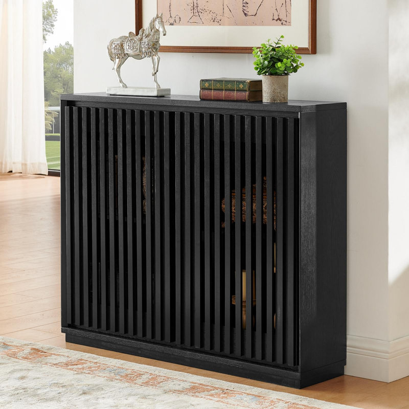 Buffet Alden Mid-Century, H 32,5 po x l 39 po x P 9,25 po, Noir 2