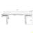 Rectangular Mirror Coffee Table With Fluted Tempered Glass, Modern Sofa Side Table