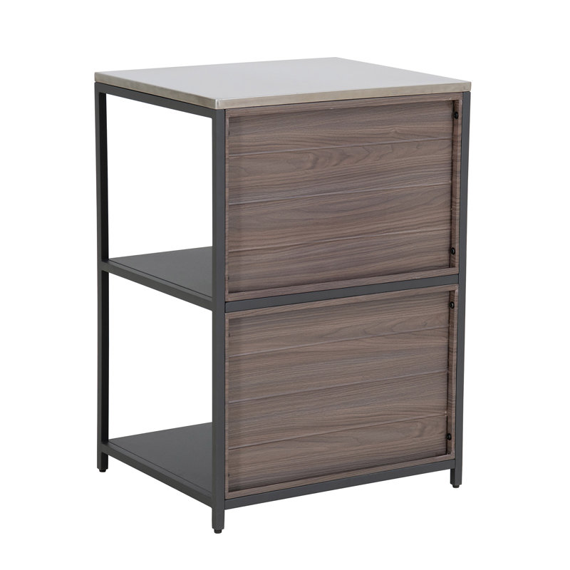 Étagère de rangement ouverte à 3 niveaux en acier inoxydable l 25 po x P 21 po x H 36,02 po SUNJoy