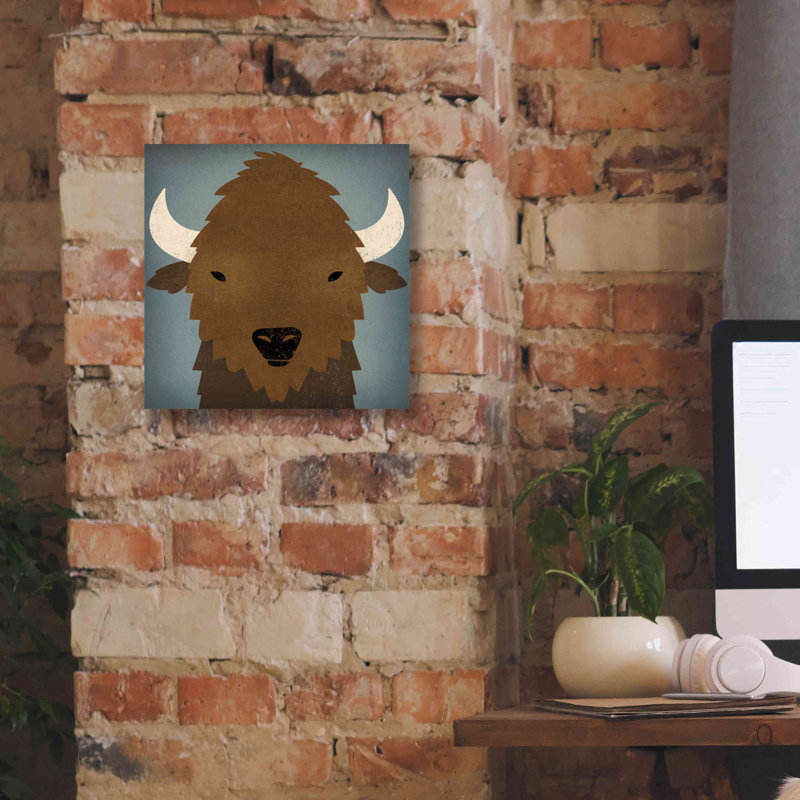 «Buffalo II» par Ryan Fowler, H 12 po x l 12 po x P 0,75 po