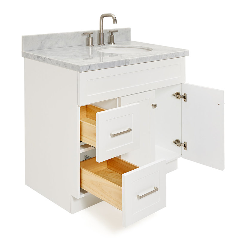 Ensemble de meuble-lavabo simple 37 po Abell, Blanc