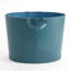Oversized Oval Leather Basket-68075807
