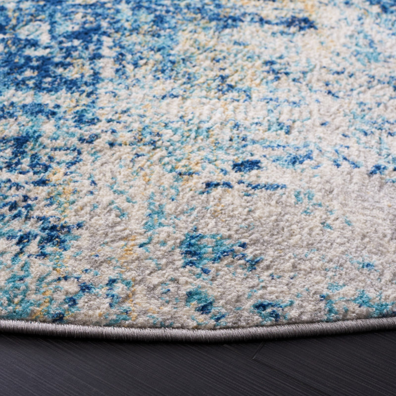 Tapis Jasper 100 Performance Abstract, Rond 6 pi 7 po