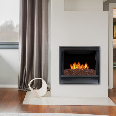 Duluth Forge Vented Fire Glass Burner Kit, Natural Gas, Match Light