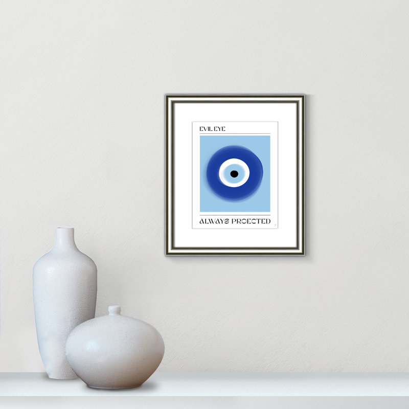 «Evil Eye» par Volfova, L 14,25 po x H 16,25 po, Imprimé mat, Argent classique