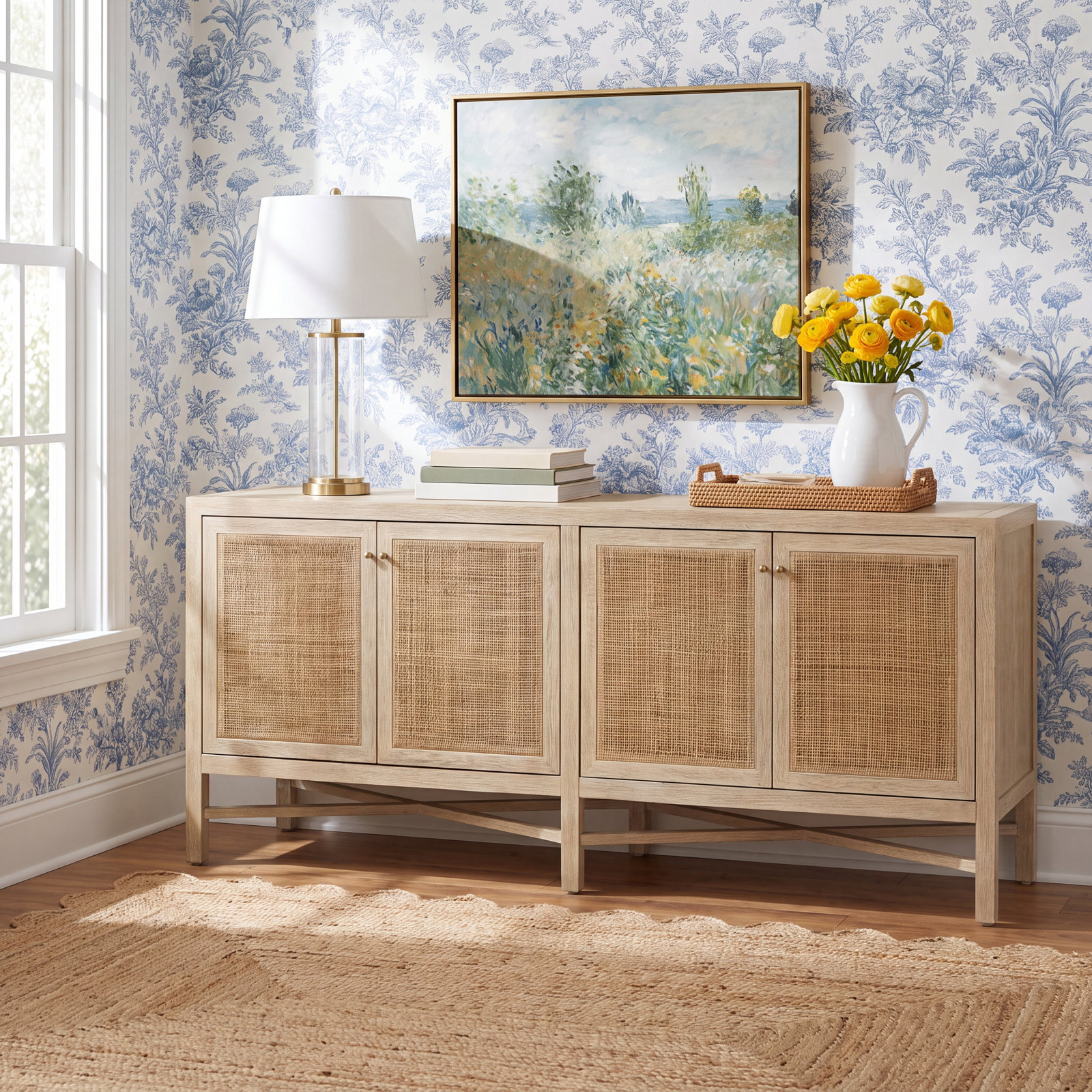 Queensland 76" Oak Credenza