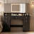 47"W LED Vanity Desk with Tri-Fold Mirror, 20W Fast Charging Type-C Power Outlet-506139440