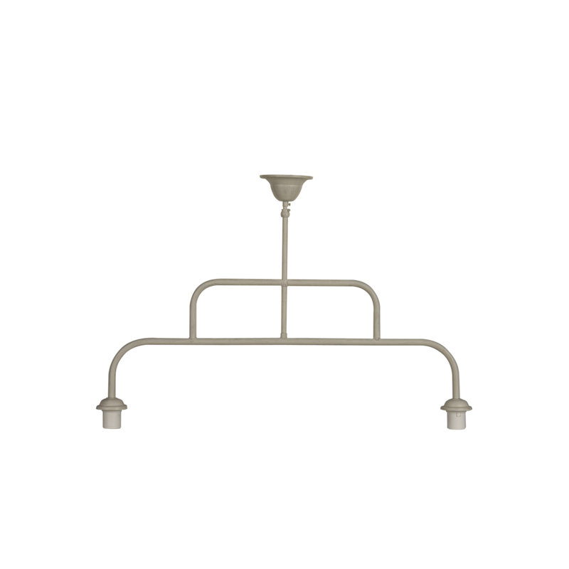 San Pablo - Light Kitchen Island Pendant, Grey Beige Metal