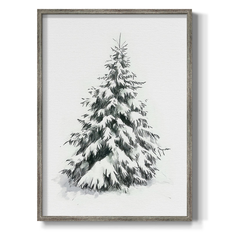 «Christmas Holiday Art», reproduction encadrée en bois massif, H 11 po x l 9 po