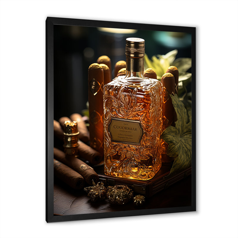 Cuba Cigar Expression III, reproduction d'art sur toile, Cadre simple noir, H 32 po x l 16 po x P 1 po