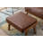 Juntier Faux Leather Armchair with Ottoman-1226973308