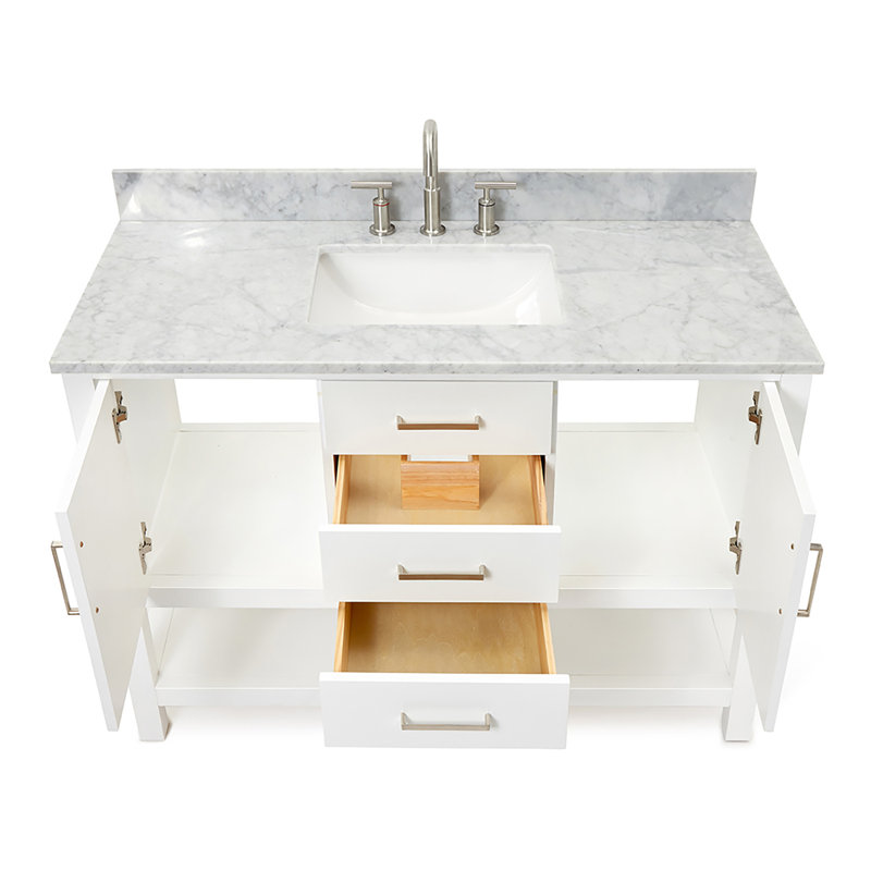 Bayhill 49'' W Single Vanity, White