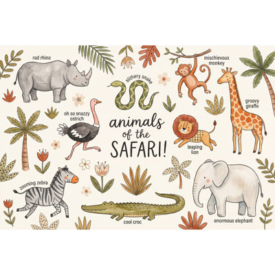 Papier peint animaux Safari