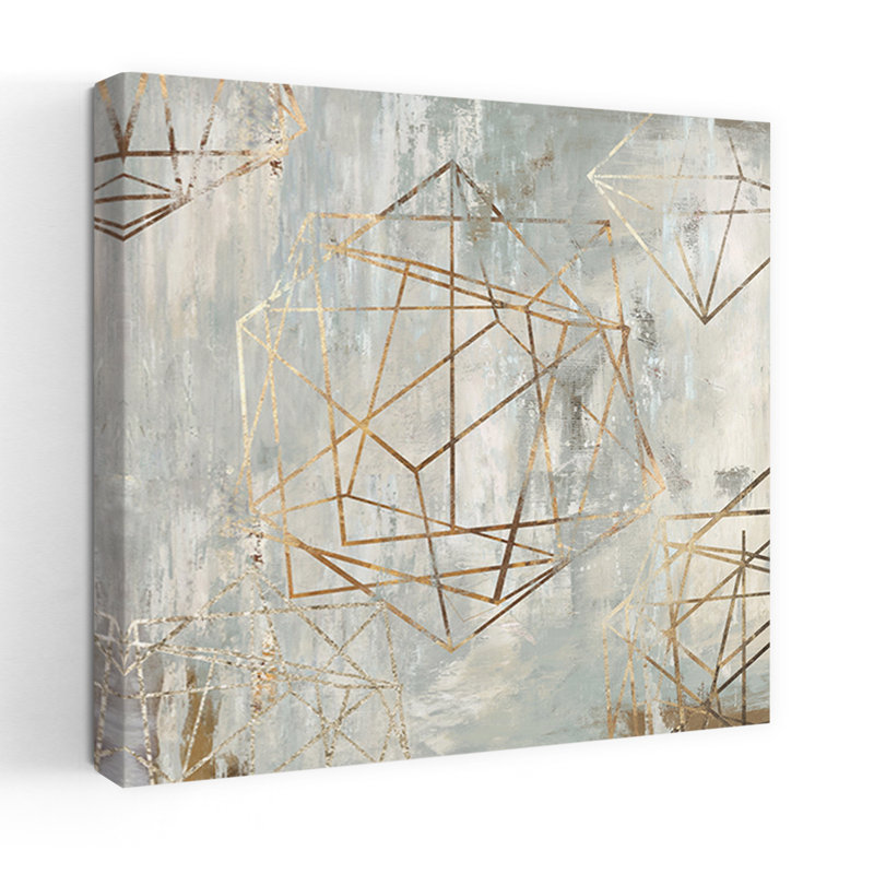 Elements Abstract Geometric Modern Art, 18" H x 18" W