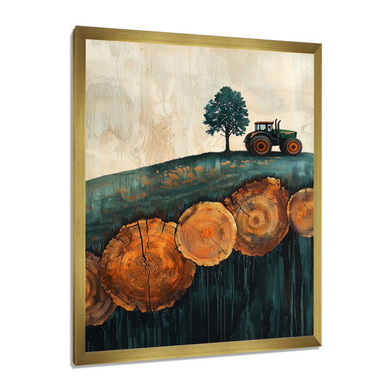 Dreydan - Paysages, impressions d'art mural, H 20 po x l 12 po, Reproduction encadrée d'une seule photo, Doré