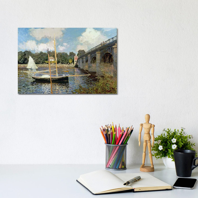 La seine à Argenteuil - Estampe numérique sur toile tendue avec châssis