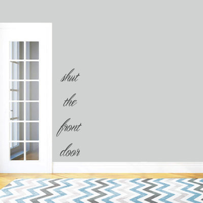 Text & Numbers Non-Wall Damaging Wall Decal
