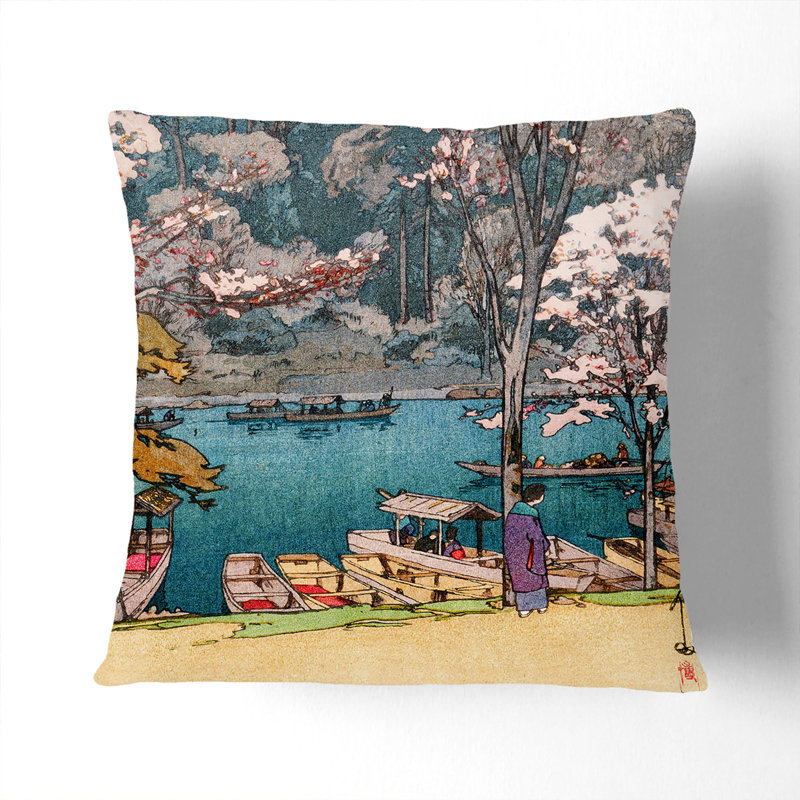 Square Throw Cushion, 40cm H x 40cm W x 15cm D