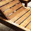 Chaise longue d'extérieur en bois massif
