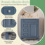 Meuble-lavabo 24 po avec lavabo en céramique, petite armoire de salle de bain moderne, 2 tiroirs et tablette réglable