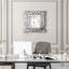 50x50cm Wall Clock Crystal Square Accent Clock