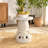 Modern Cat Side Table Floor Resin Figurine With White Tray End Table Nightstand For Living Room, Bedroom, Playroom, Kid's Room