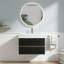 Meuble-lavabo mural flottant avec lavabo en quartz