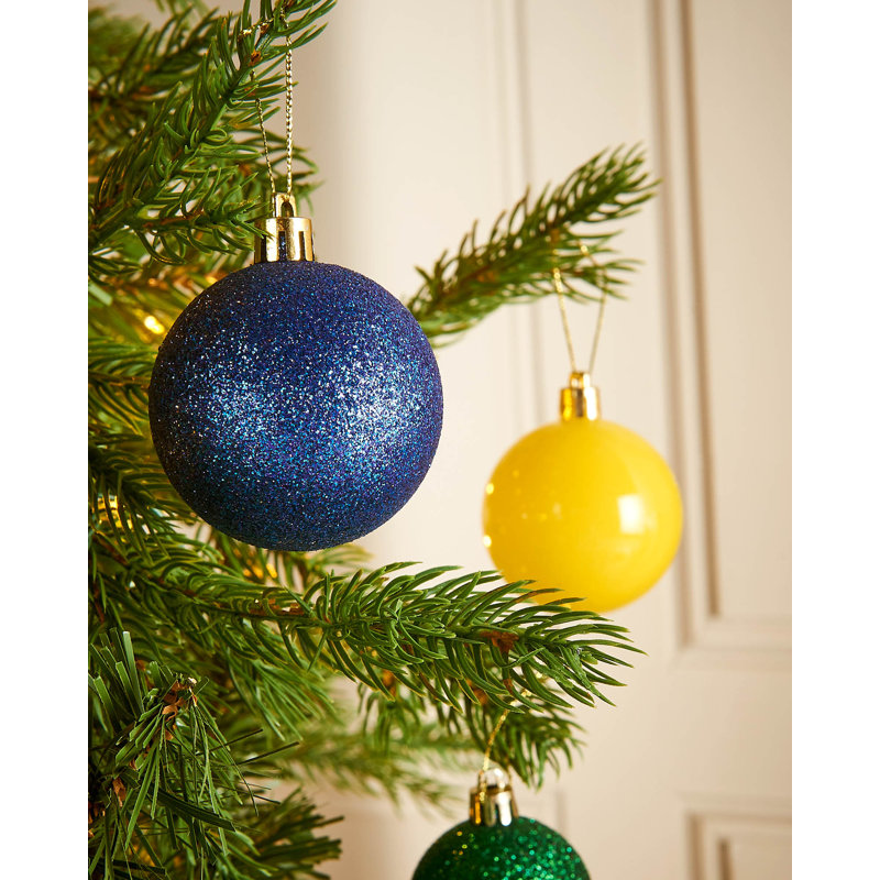 6.99cm Solid Colour Plastic / Acrylic Bauble, Multi-Colour