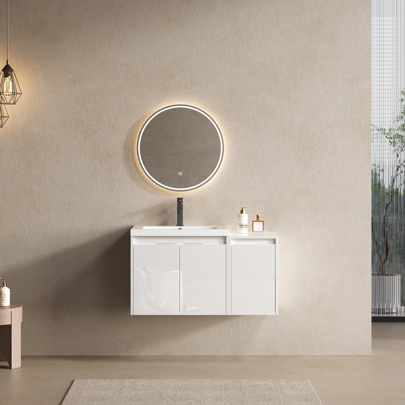 Meuble-lavabo 36 po avec lavabo en résine, 35"