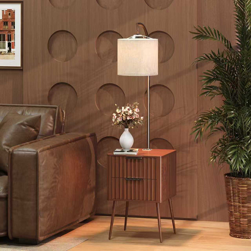 45cm W Bedside Table, Brown