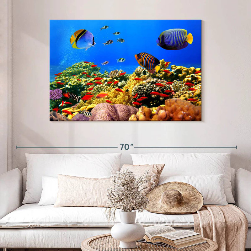 Dazzling marine life Aletra, H 32 po x l 48 po