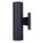 2 Light Outdoor Wall Lantern, Black Finish Up-and-Down Sconce
