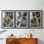 Scaffolds I in Gold  -Custom Framed  Premium Print W Matt - 3 Pieces-1963977869-1963977867